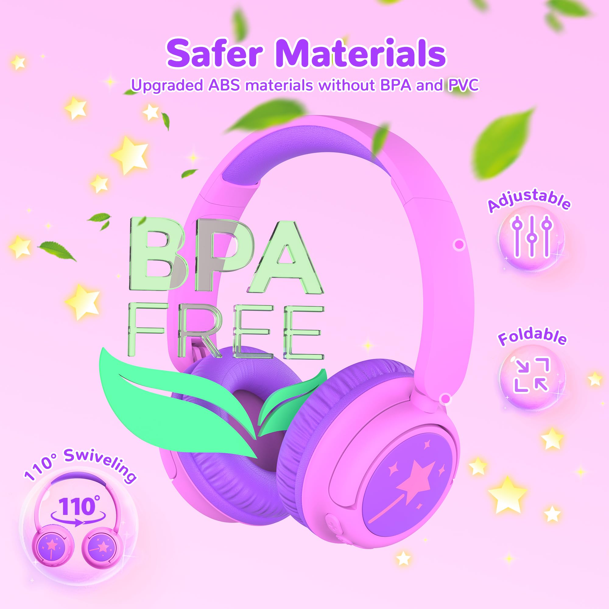 Foto 6 pulgar | Auriculares Bluetooth Iclever Bth22 Para Niños, 60 Horas De Reproducción, Color Magenta - Venta Internacional.