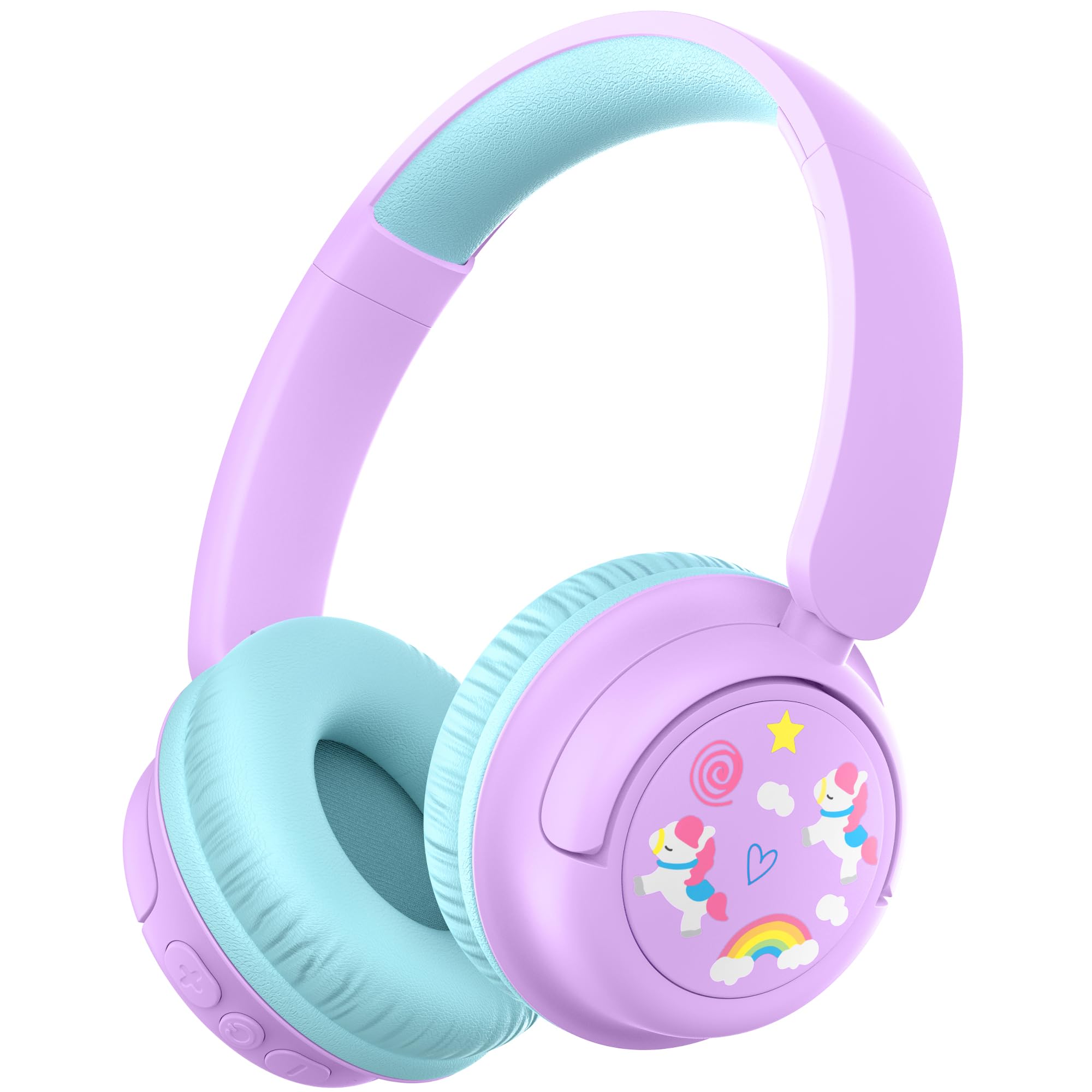 Foto 1 | Auriculares Bluetooth Iclever Bth22 Para Niños, 60 Horas De Reproducción, Morado/verde - Venta Internacional.