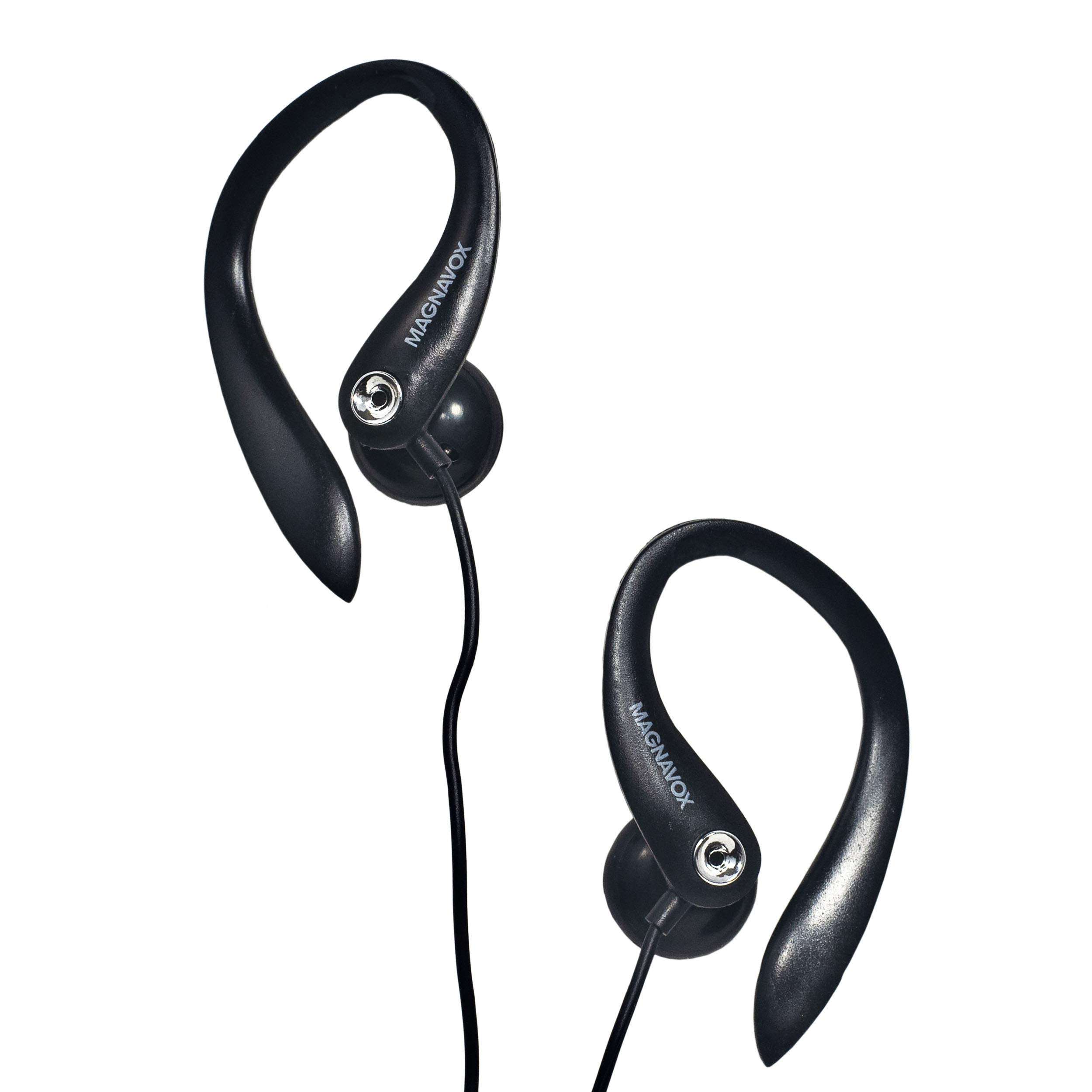 Foto 6 pulgar | Auriculares Earhook Magnavox Mhp4854-bk Con Micrófono Negros - Venta Internacional.