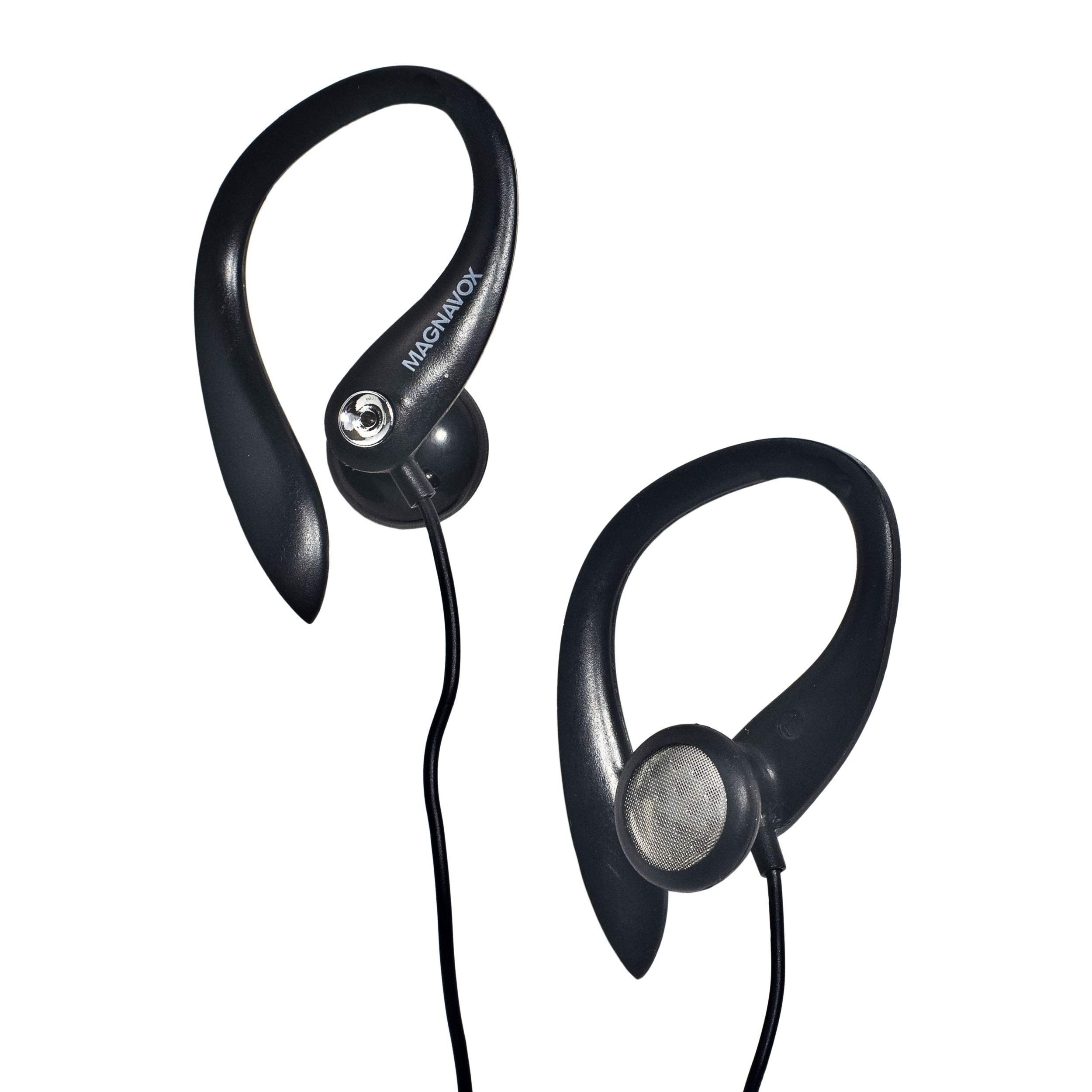 Foto 7 pulgar | Auriculares Earhook Magnavox Mhp4854-bk Con Micrófono Negros - Venta Internacional.