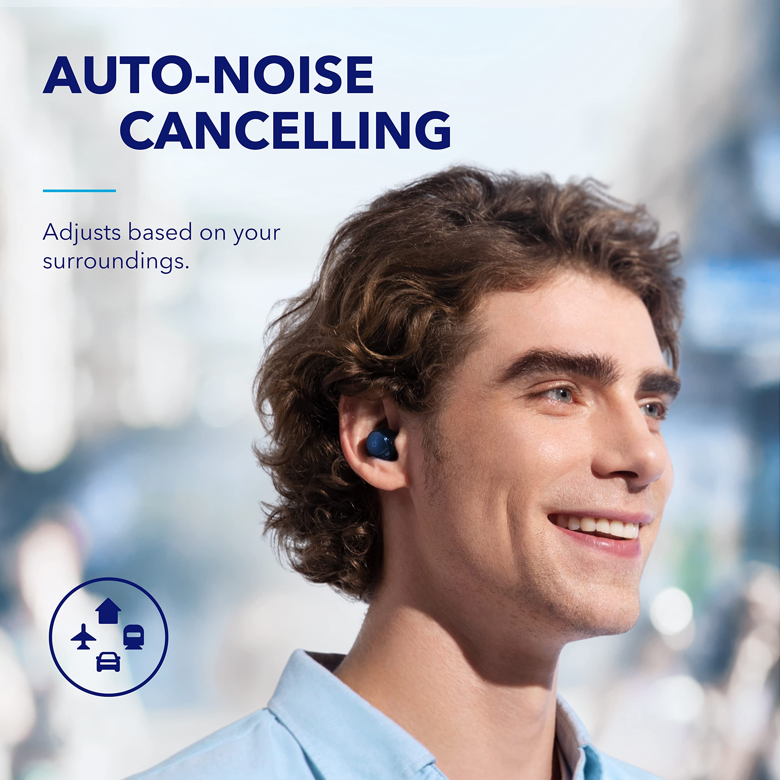 Foto 4 pulgar | Auriculares Inalámbricos Soundcore Space A40 Blue 50h Playtime - Venta Internacional.