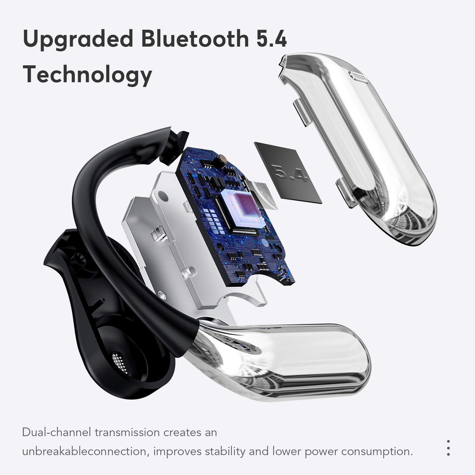 Foto 3 pulgar | Auriculares Inalámbricos Euqq Open Ear Bluetooth 5.4 50 Horas De Reproducción - Venta Internacional.