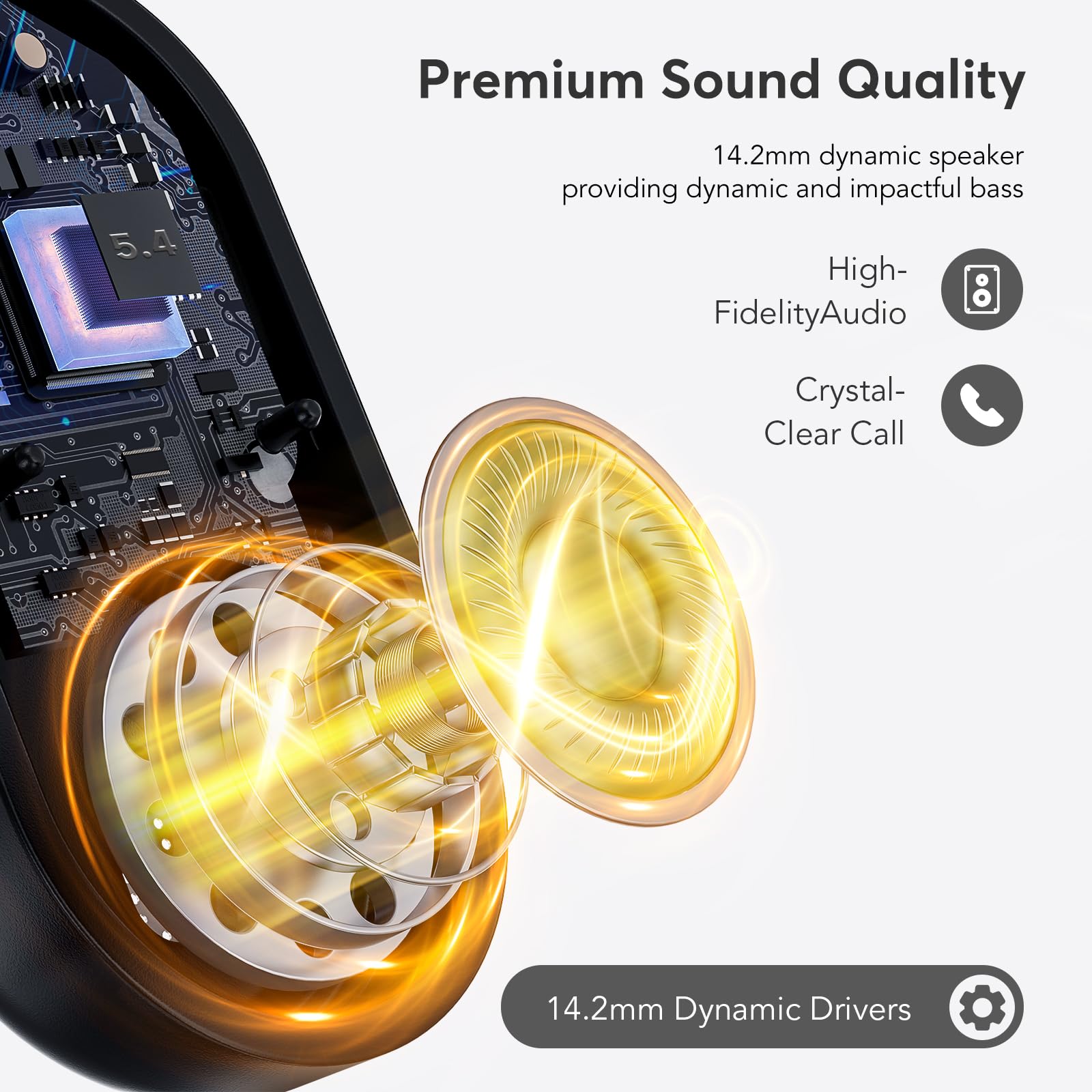 Foto 4 pulgar | Auriculares Inalámbricos Euqq Open Ear Bluetooth 5.4 50 Horas De Reproducción - Venta Internacional.