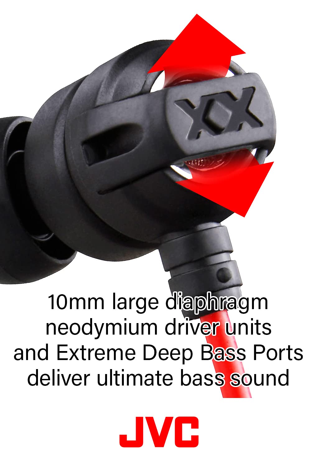 Foto 4 pulgar | Auriculares Jvc Hafx1x Xtreme-xplosivs Con Cable Negro/rojo - Venta Internacional.