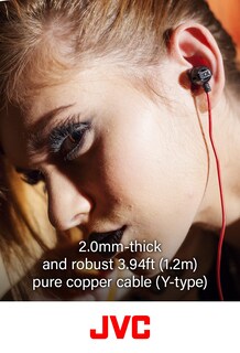 Foto 6 | Auriculares Jvc Hafx1x Xtreme-xplosivs Con Cable Negro/rojo - Venta Internacional.