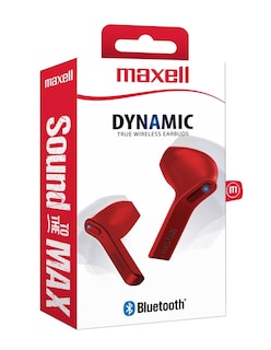 Foto 3 | Audífonos Inalámbricos Maxell 348447 color Rojo con Bluetooth Tws con Micrófono y Estuche Incluye Cargador Portátil