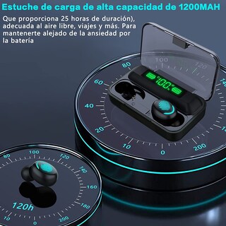 Foto 2 | Audífonos Inalámbricos Bluetooth 5.0 E and N Impermeables Sonido Estéreo Hifi con Reducción de Ruido