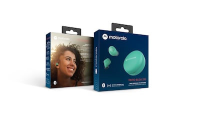 Foto 2 | Audífonos True Wireless Motorola Moto Buds 250 color Turquesa