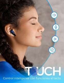 Foto 3 | Audífonos Bluetooth Gamer Sensor Touch Luz Rgb Manos Libres 2.5 Horas de Uso Genérica color Negro