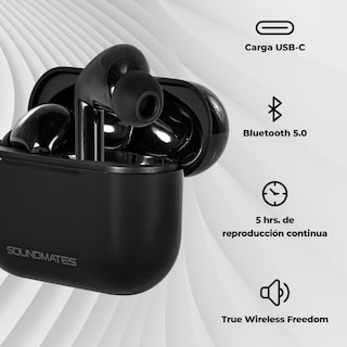 Foto 2 | Audífonos Soundmates Bluetooth Contra Salpicadura 5 Horas De Reproducción