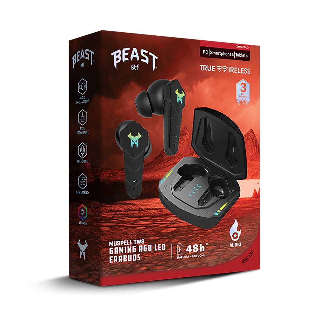 Foto 4 pulgar | Audífonos Tws Gaming Muspell color Negro