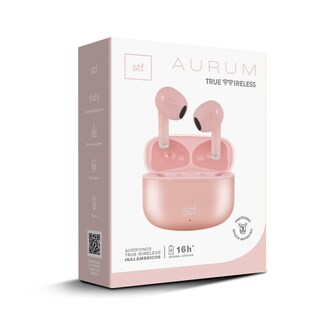 Foto 4 | Audífonos True Wireless Stf Tws Aurum color Rosa con Bluetooth