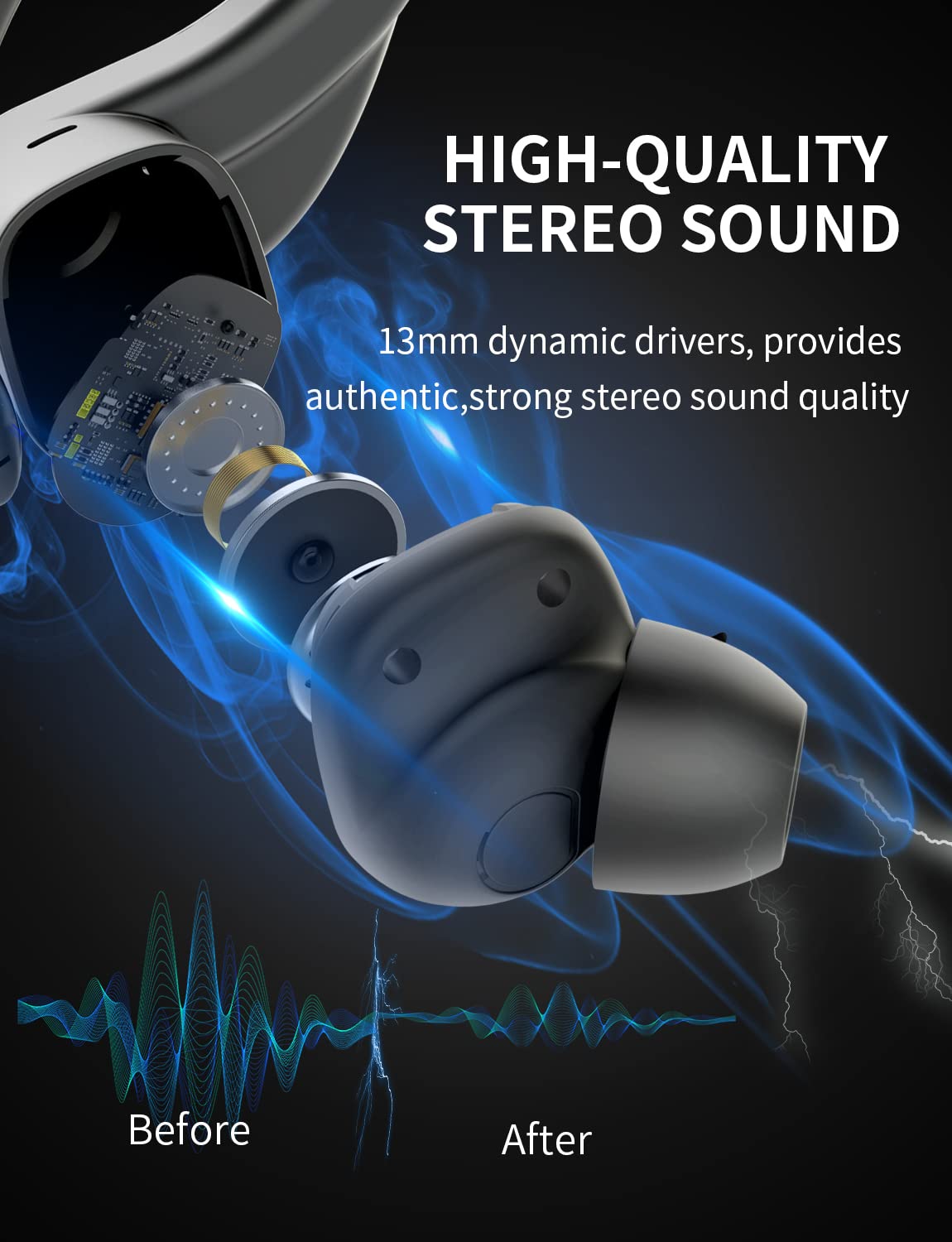 Foto 3 pulgar | Venta Internacional - Auriculares Inalámbricos Bluedio S6 Sport Negros