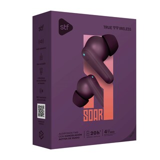 Foto 4 | Audífonos Tws Stf Soar Anc color Morado