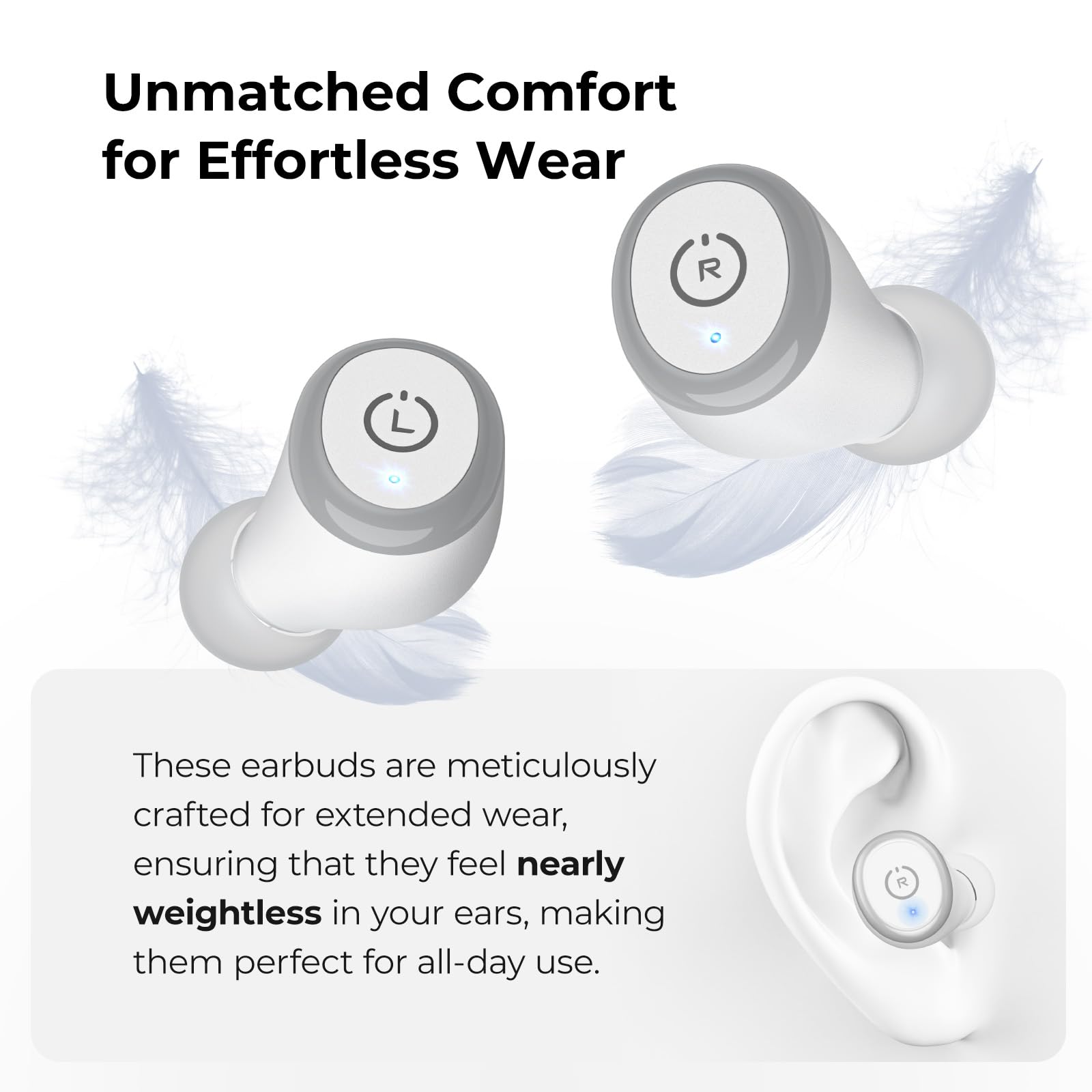 Foto 5 pulgar | Audífonos True Wireles Blancos con Bluetooth-Venta Internacional