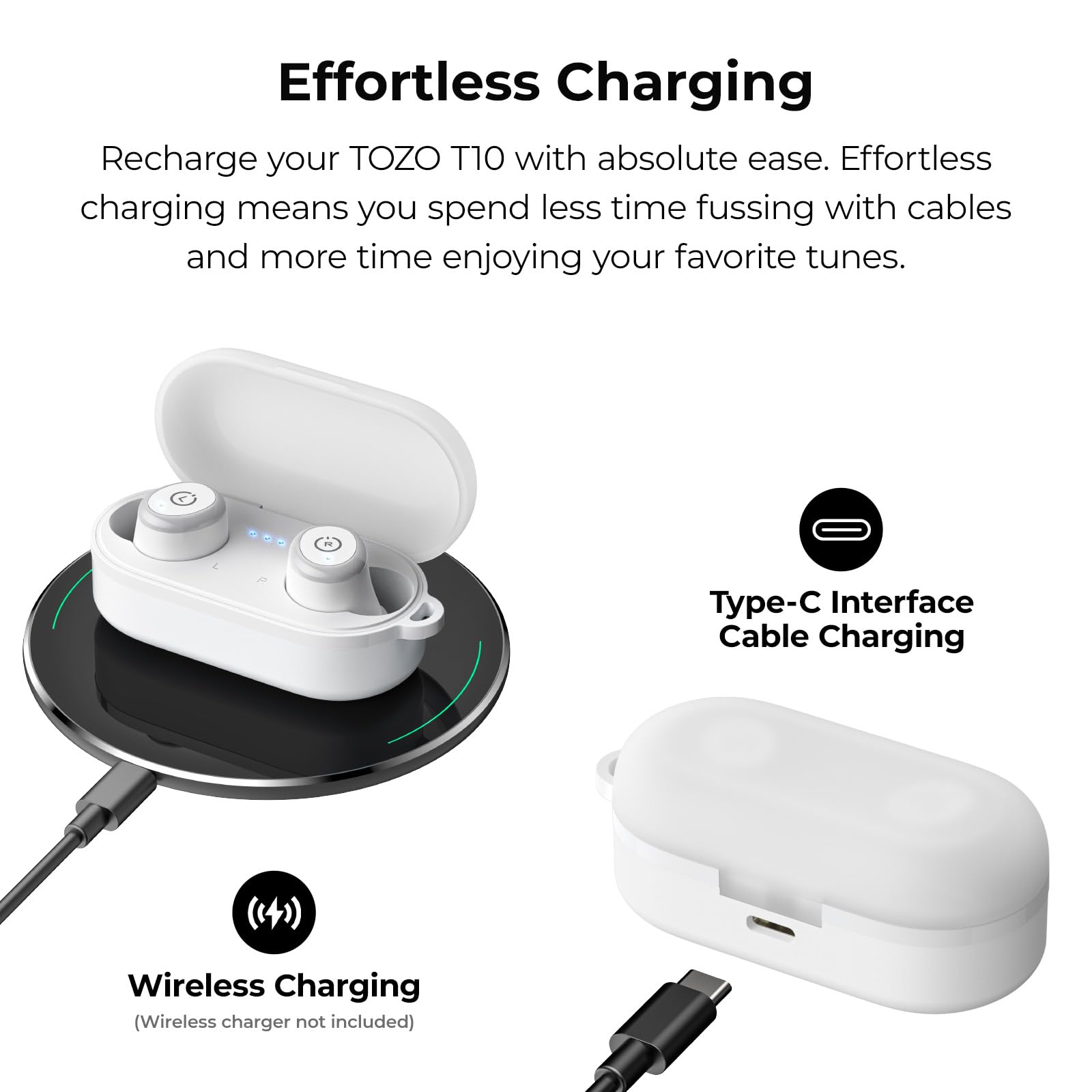 Foto 8 pulgar | Audífonos True Wireles Blancos con Bluetooth-Venta Internacional