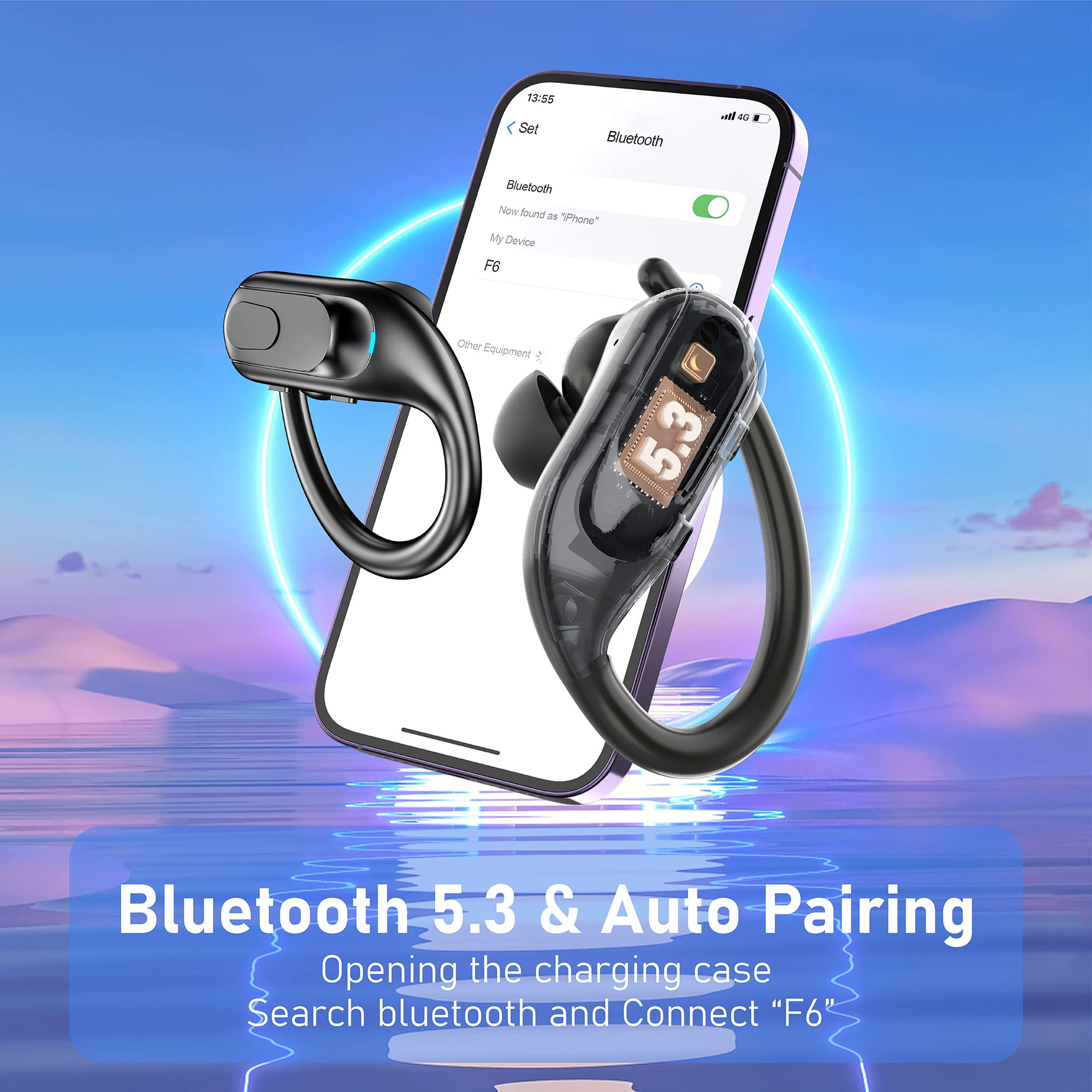Foto 6 pulgar | Audífonos True Wireless Falebare Negros con Bluetooth-Venta Internacional