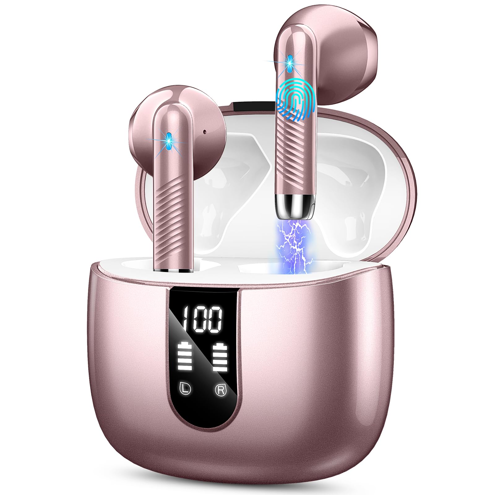 Audífonos True Wireless Wasart Rosas con Bluetooth-Venta Internacional