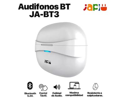 Foto 2 | Japi Audífonos Inalámbricos Bluetooth Ja-bt3 Color Blanco
