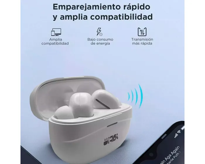 Foto 4 pulgar | Japi Audífonos Inalámbricos Bluetooth Ja-bt3 Color Blanco