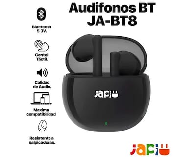 Foto 1 | Japi Audífonos Inalámbricos Bluetooth Ja-bt8 Color Negro