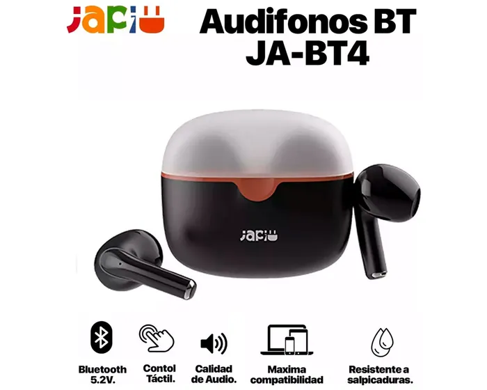 Foto 3 pulgar | Japi Audífonos Inalámbricos Bluetooth Ja-bt4 Color Negro