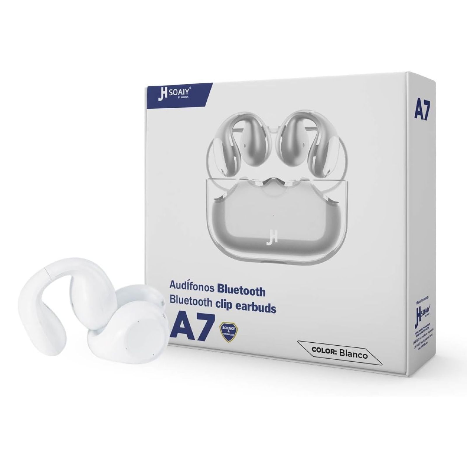 Foto 4 pulgar | Audífonos Clip De Oreja Hokins Bluetooth 5.2 Cancelación De Ruido Con Ia Resistencia Al Agua Ipx6