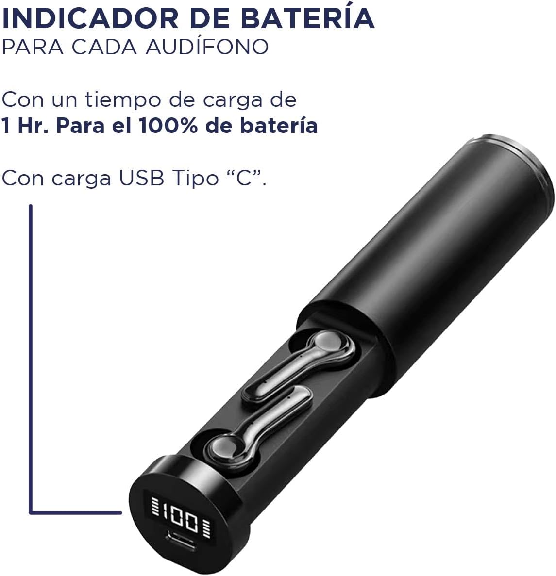 Foto 5 pulgar | Audífonos Con Micrófono Hokins Compatible Con Asistente Siri, Alexa Bluetooth 5.3 Control Táctil