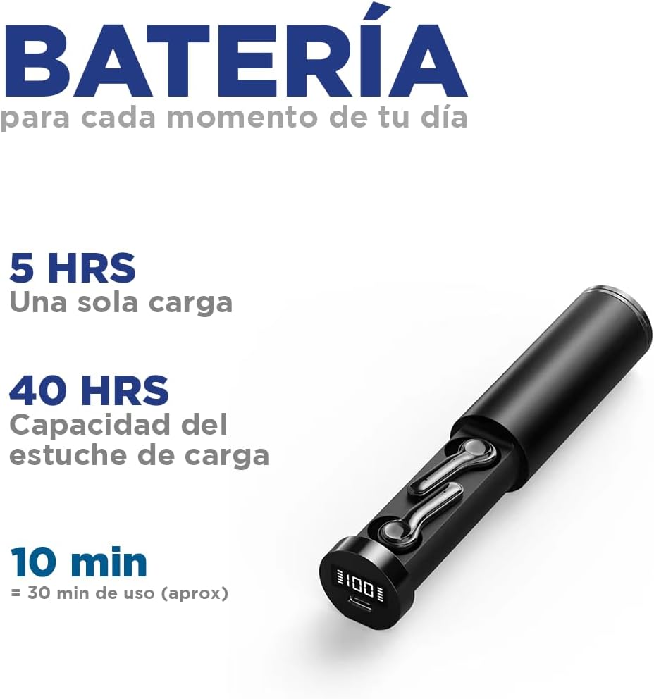 Foto 9 pulgar | Audífonos Con Micrófono Hokins Compatible Con Asistente Siri, Alexa Bluetooth 5.3 Control Táctil