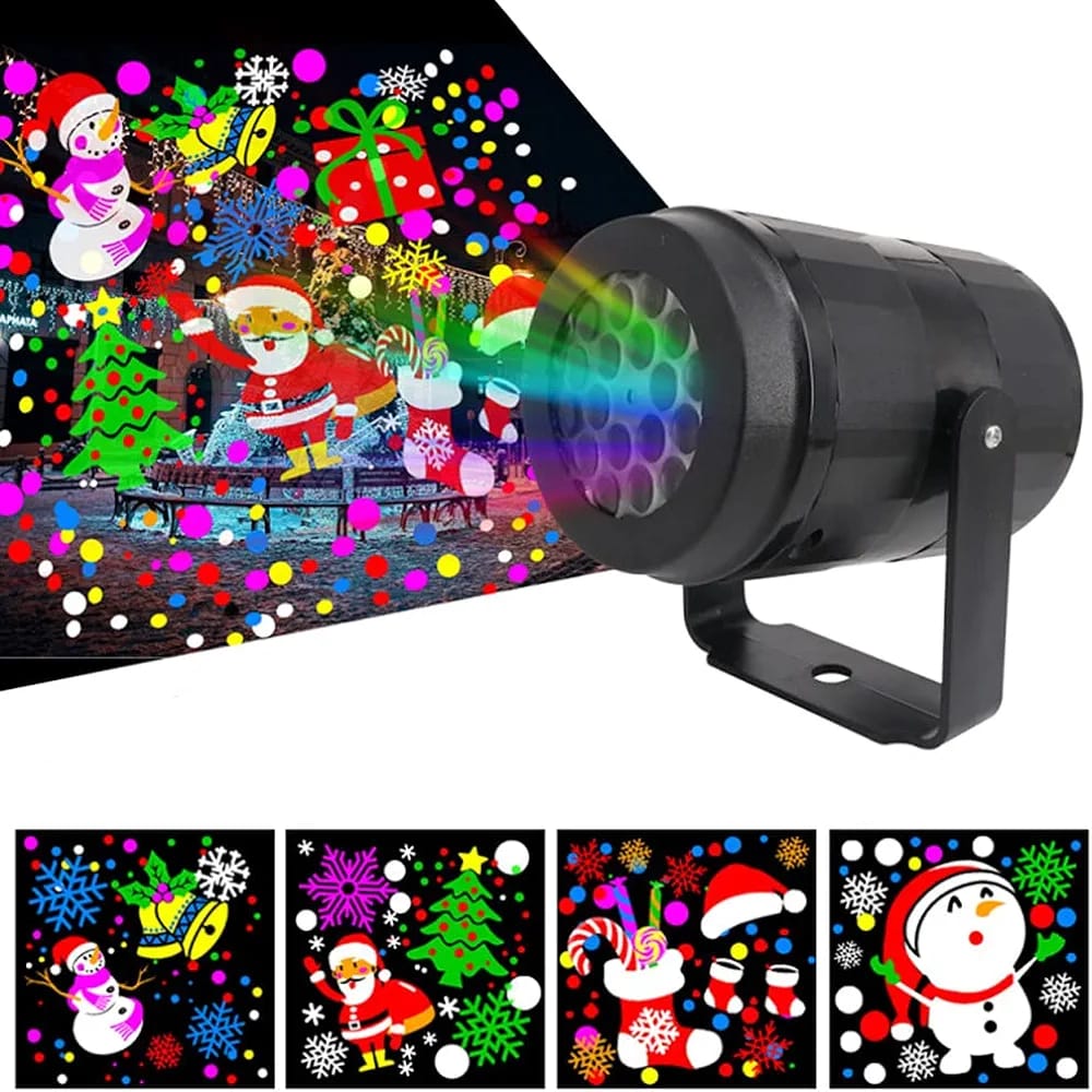 Foto 4 pulgar | Proyector De Figuras Navideñas Rgb Multicolor Para Decoracion