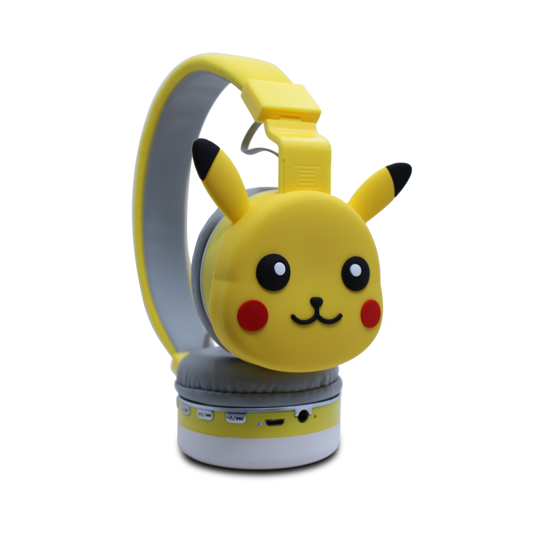 Audífonos Diadema Pikachu Bluetooth Recargables