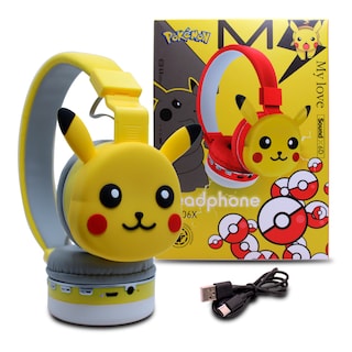 Foto 5 | Audífonos Diadema Pikachu Bluetooth Recargables