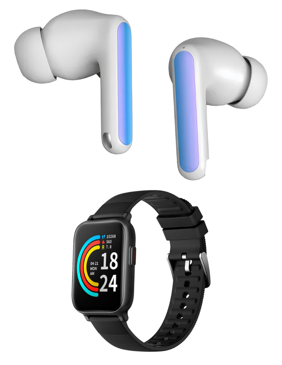 Foto 3 pulgar | Audífonos Sonic 1 Tecno Blancos Incluye X1 Smartband 1more Negro
