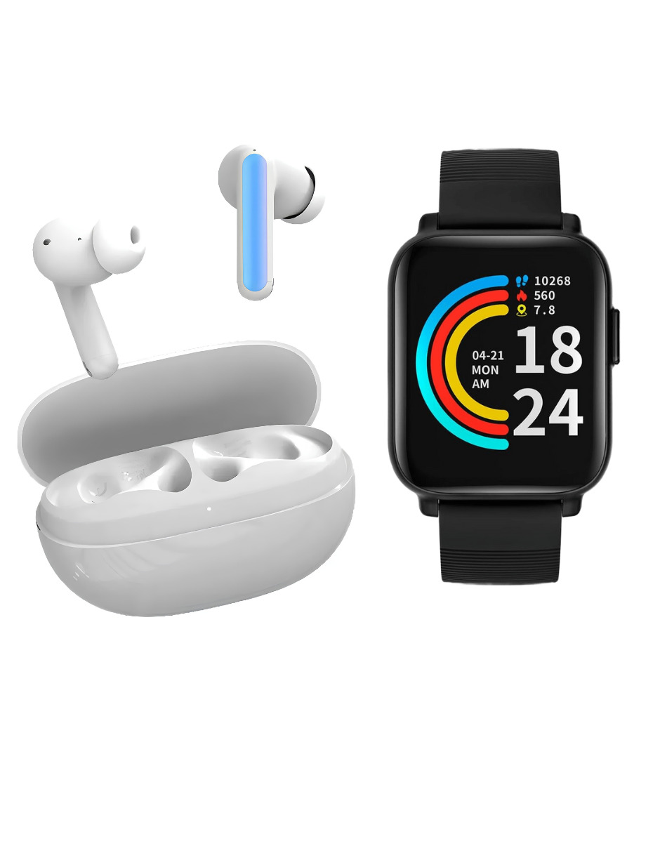 Foto 4 pulgar | Audífonos Sonic 1 Tecno Blancos Incluye X1 Smartband 1more Negro