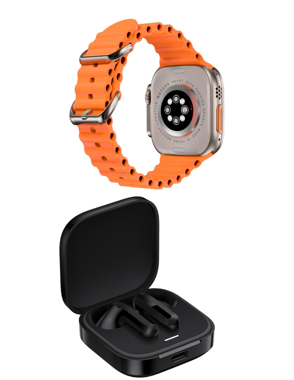 Foto 3 pulgar | Audífonos Redmi Bunds 6 Active Xiaomi Negros Incluye X1 Smartwatch Elibom As9 Plateado