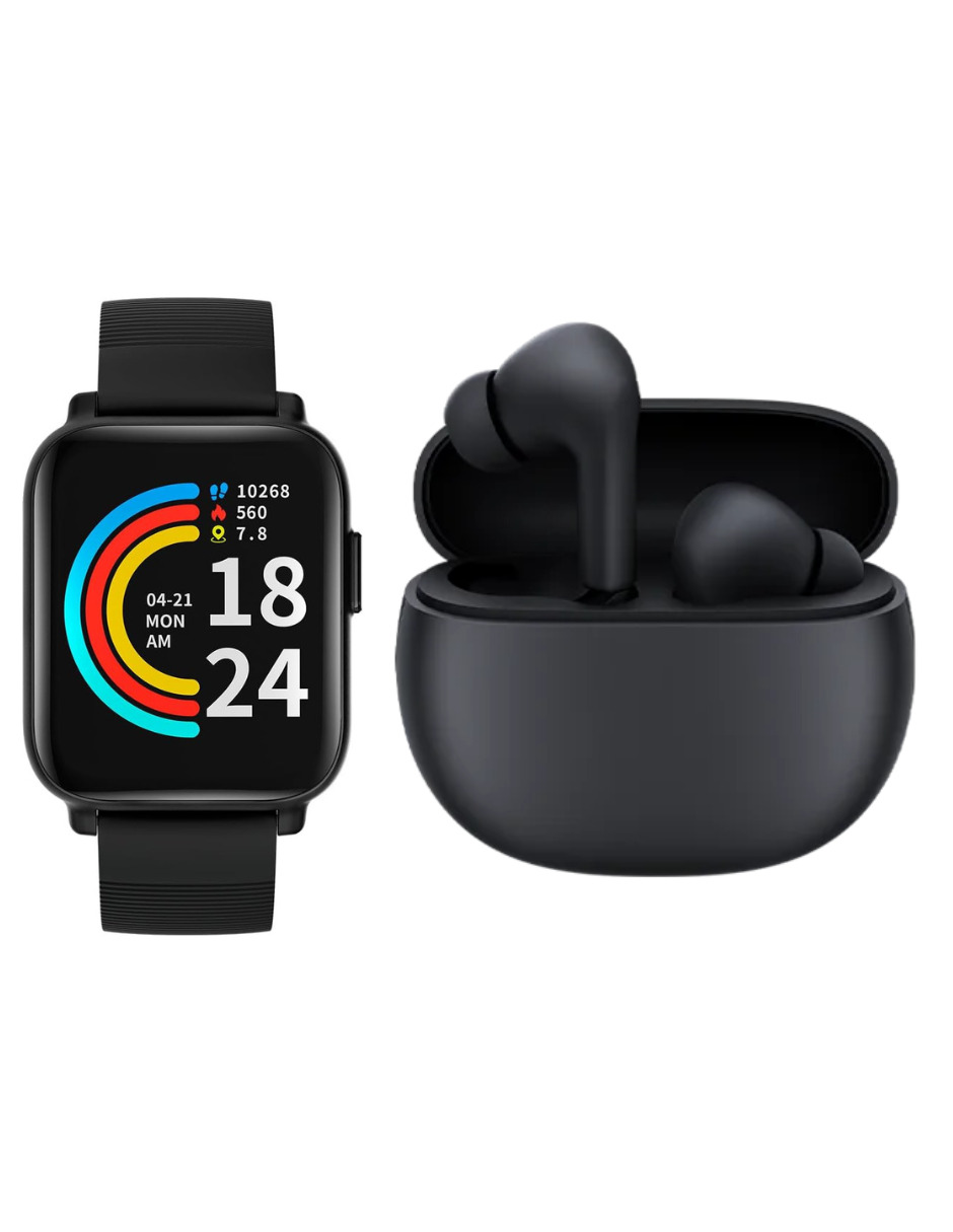 Foto 2 pulgar | Audífonos Redmi Bunds 4 Active Xiaomi Negros Incluye X1 Smartband 1more Negro