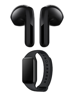 Foto 3 | Audífonos Redmi Bunds 6 Active Xiaomi Negros Incluye X1 Smartband Xiaomi Smart Band 8 Active Negro