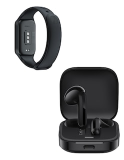 Foto 5 | Audífonos Redmi Bunds 6 Active Xiaomi Negros Incluye X1 Smartband Xiaomi Smart Band 8 Active Negro