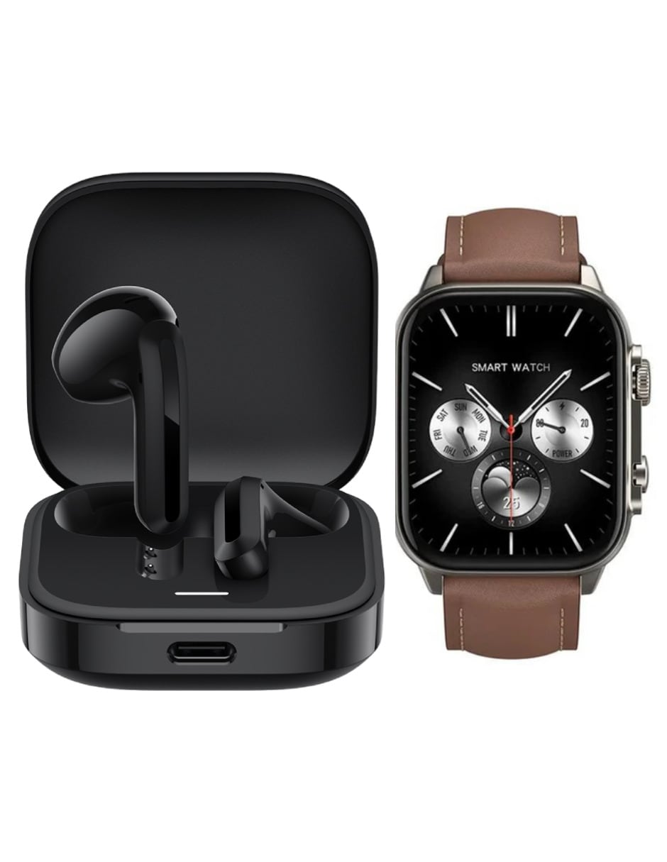 Audífonos Redmi Bunds 6 Active Xiaomi Negros Incluye X1 Smartwatch G-tide R5 Pro Negro $2,899