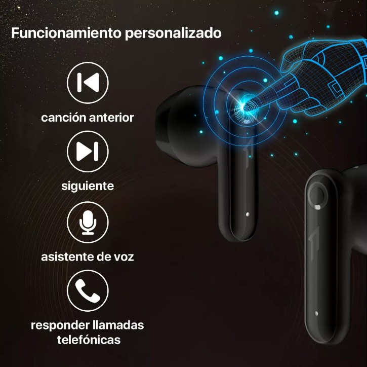 Foto 4 pulgar | Audifonos Inalámbricos Bluetooth Gamer In-ear 1more Neo Enc Reducción Del Ruido Del Teléfono Auriculares Color Blanco