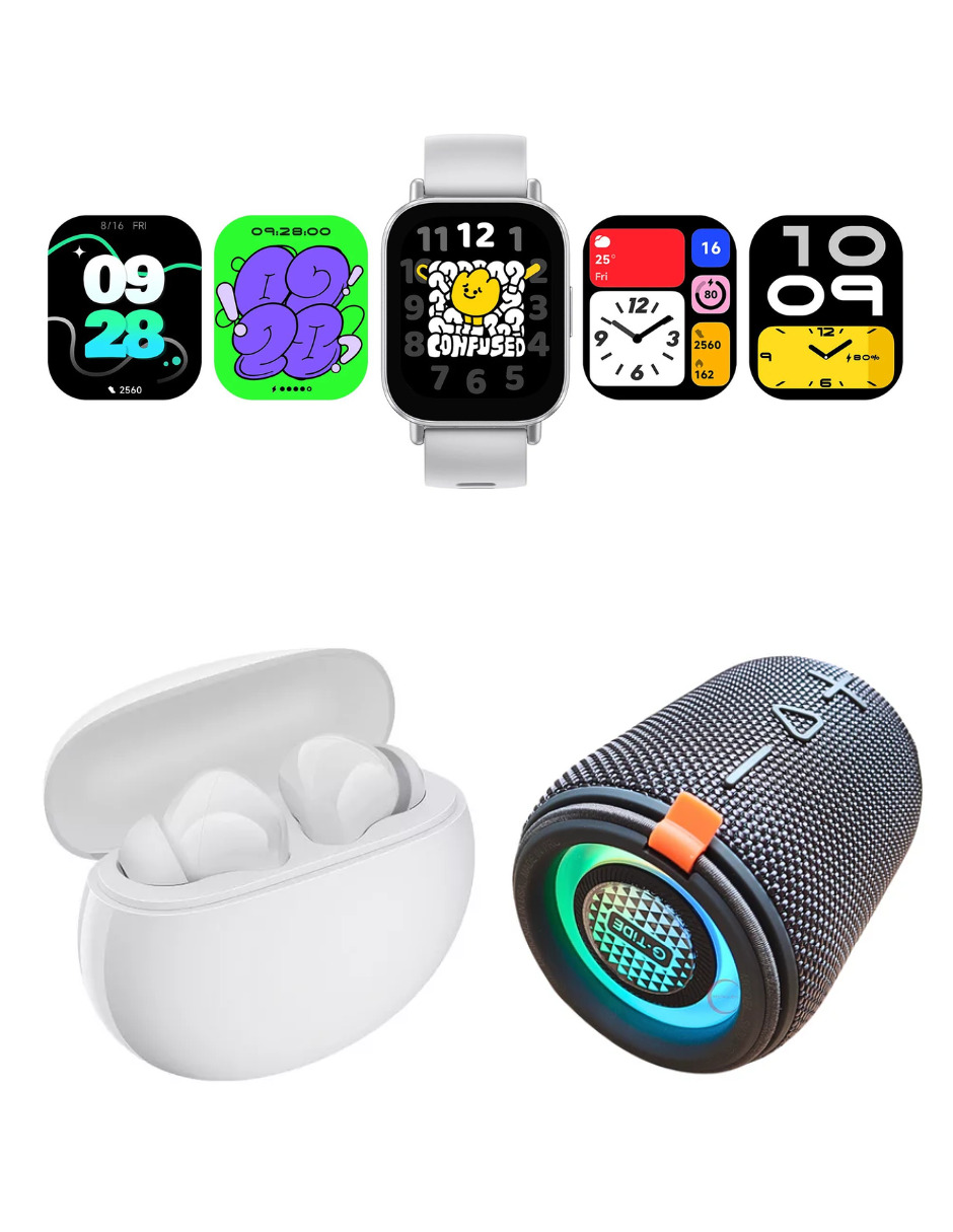 Foto 2 | Reloj Xiaomi Redmi Bunds 4 con Bocina Portátil y Audífonos True Wireless