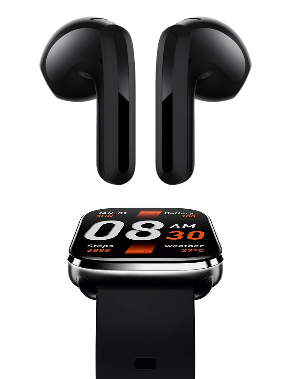 Foto 4 | Bundle Xiaomi Redmi Buds 6 Active y Smartwatch Watch GS QCY Negros