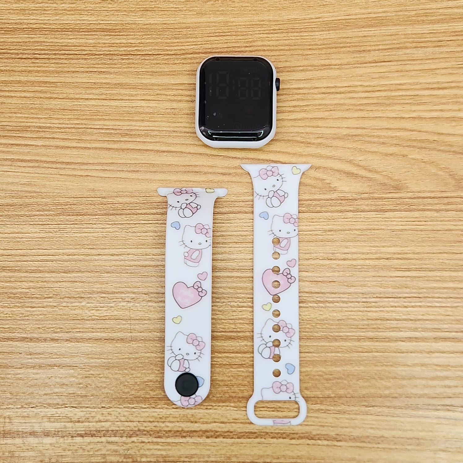 Foto 6 pulgar | Set Hello Kitty -audifonos Con Funda, Llavero Y Reloj Para Niños