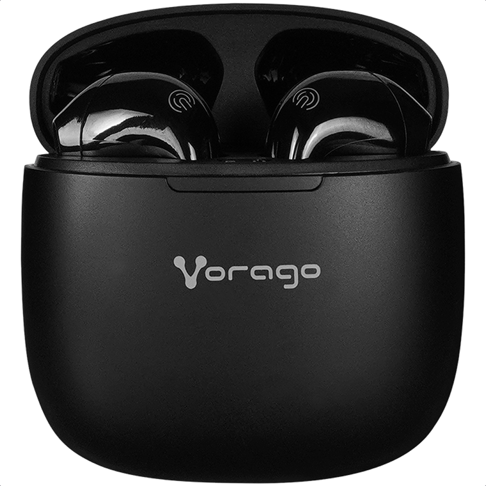 Foto 3 pulgar | Audífonos True Wireless Vorago Negros con Bluetooth