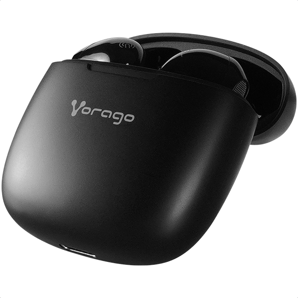 Foto 5 pulgar | Audífonos True Wireless Vorago Negros con Bluetooth