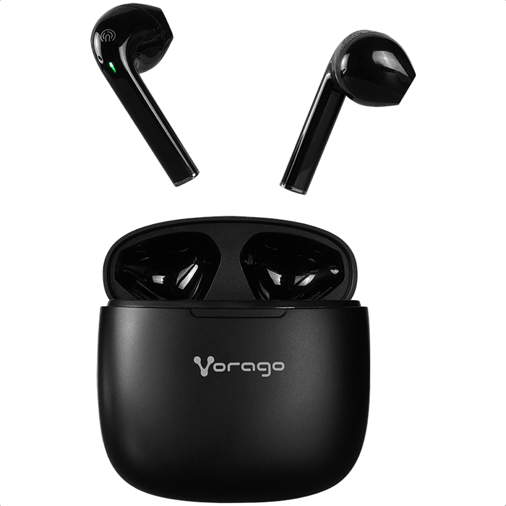Foto 6 pulgar | Audífonos True Wireless Vorago Negros con Bluetooth