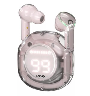 Foto 1 | Audifonos Bluetooth Lab.g Con Luz Rgb Para Iphone Android Rosa Transparente