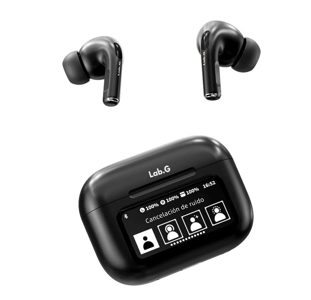 Foto 2 pulgar | Pantalla Audífonos Lab.g Anc Bluetooth 5.4 Tws Auriculares Negro