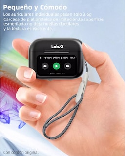 Foto 3 | Pantalla Audífonos Lab.g Anc Bluetooth 5.4 Tws Auriculares Negro