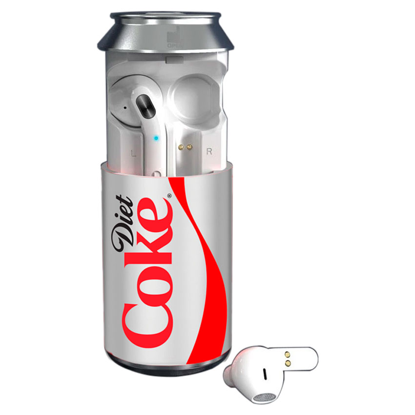 Foto 1 | Audífonos Tws Coca-cola Dieta Con Estuche En Forma De Lata